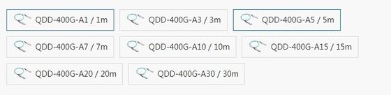 Kabel optik aktif QDD-400G-A10 kompatibel Mellanox untuk transmisi data kecepatan