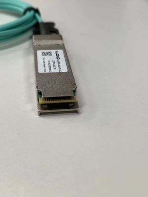 Kabel optik aktif QDD-400G-A10 kompatibel Mellanox untuk transmisi data kecepatan