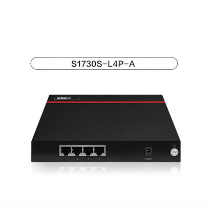 4 Port PoE Ethernet Switch S1730S-L4P-A Untuk Komunikasi Full Duplex Half Duplex
