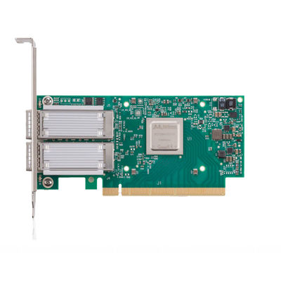 25GbE Dual Port SFP28 PCIe3.0 X8 Kartu Antarmuka Jaringan MCX4121A-ACAT