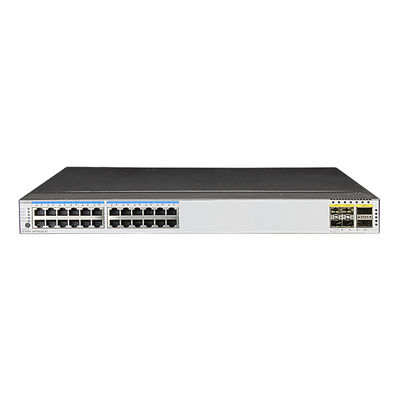 24-Port GE RJ45 4-Port 10G SFP 2-Port 40G QSFP Switch dengan dukungan VLAN dan pembuangan kipas