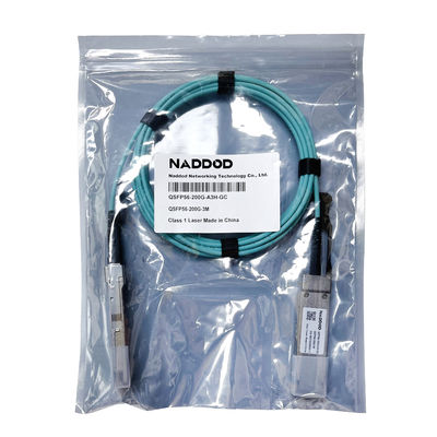 EDR 100Gb/S QSFP28 15m AOC IB Kabel Optik Aktif Kompatibel Mellanox