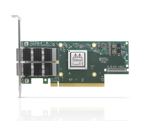 Mellanox MCX653106A-HDAT Network Adapter Card Dengan Tingkat Transmisi 10/100Mbps