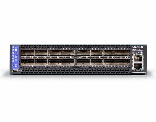 SN2100 100 GbE Switch 16x 100 GbE QSFP28 Kecepatan Jaringan untuk Perusahaan Berskala Besar