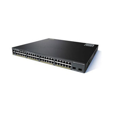 Stok 2960X 48 Port Gigabit 10G SFP POE Lapisan 2 Sakelar Jaringan WS-C2960X-48FPD-L