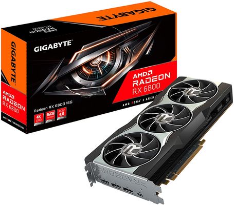 GDDR6 256 Bit GPU Card RX 6800 XT 2NS Kartu Video Game