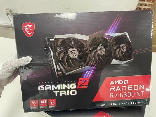 GDDR6 256 Bit GPU Card RX 6800 XT 2NS Kartu Video Game