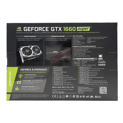 AMD Chipset MSI 1660 Super GPU Card 6GB Graphics Video Card 192 Bit