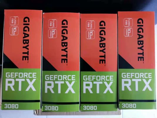 1710Mhz Core Clock GPU Card Gigabyte GeForce RTX 3080 Kartu Video Game