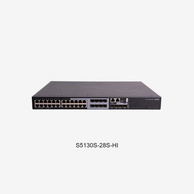 S5130S-28S-HI Ethernet Switch dengan MTBF Tahun 174.61 dan kapasitas Forwarding 96Mpps