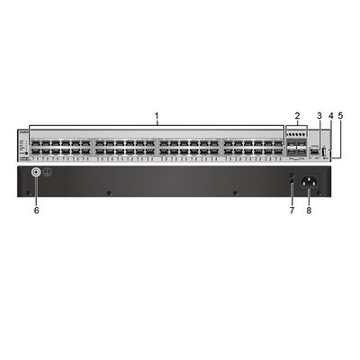 176Gbps/432Gbps POE Network Switch S5735-L48P4X-A1 Dengan IP Routing